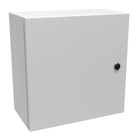 Hammond Slotted 1/4 Turn Latch Electrical Enclosures, 16 in H, 8 in D, 16 in W, NEMA 4, Steel EN4SD16168LG